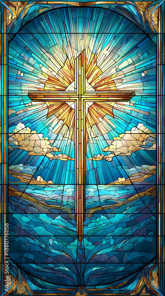 Obraz premium Archangel with Sword and Serpent – AI Generative