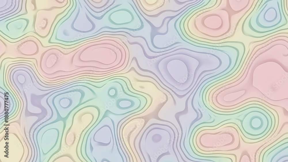 Fototapeta premium Colorful Topographic Pattern Background
