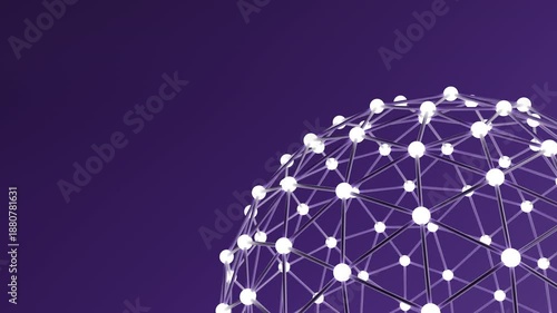 Global abstract connected network - Loopable Video