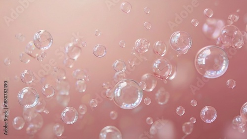 pink soap bubbles