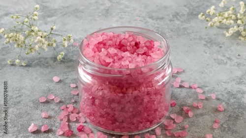 Creating pink salt scrubs at home with easy steps and natural ingredients