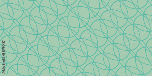 Mint Green Mid Century Pattern | Endless Repeating Retro 50s Wallpaper | Seamless 1950s Vintage Background | Elegant Palm Springs Design