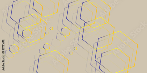 Cream pentagon background for your design