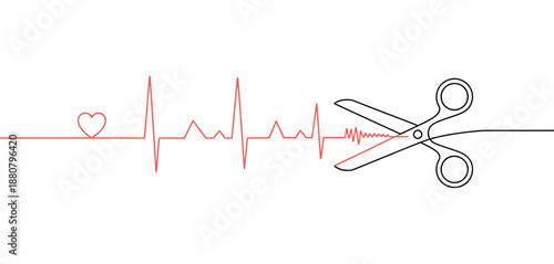 Cutting the lifeline: a symbolic representation of a health crisis or life's abrupt end