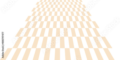 Beige checkerboard pattern vector background. Retro chessboard geometric design template