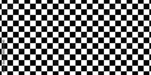 Black and white checkered pattern, Checkerboard seamless pattern