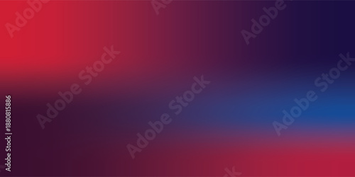 Vibrant gradient background of red, blue, and dark tones