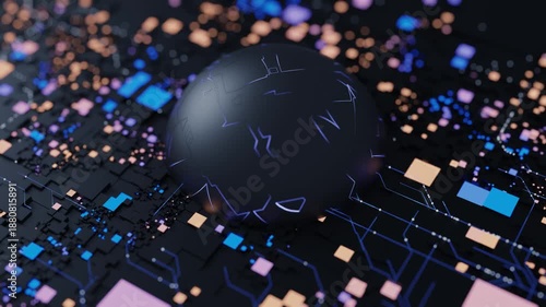 Futuristic motion design elements