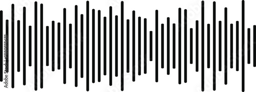 Modern Abstract sound wave line pattern on white background audio waveform design