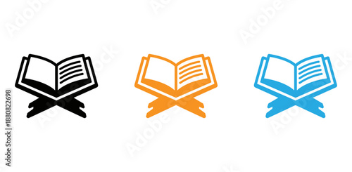 Book icons in different colors