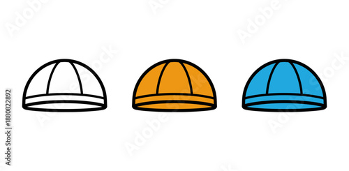 Colorful beanie hats