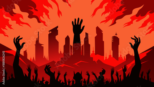 City overrun by the undead