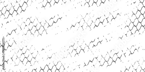 Net texture pattern on white background. Net texture pattern for backdrop and wallpaper. Realistic net pattern with black squares. Geometric background, vector illustration