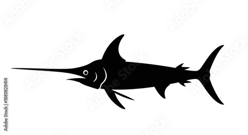 Sailfish swimming in the ocean water.