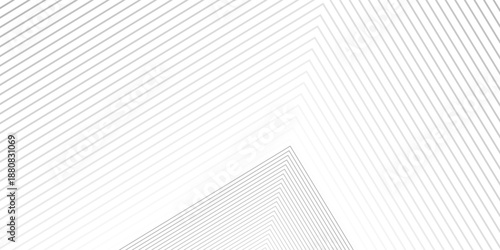 White geometric abstract transparent background layers overlapping on light space with line effect decoration modern layer