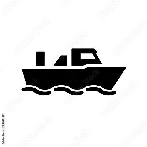 boat on a white background