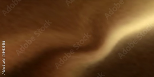 3d gold liquid silky background, golden fabric or metal foil smooth texture