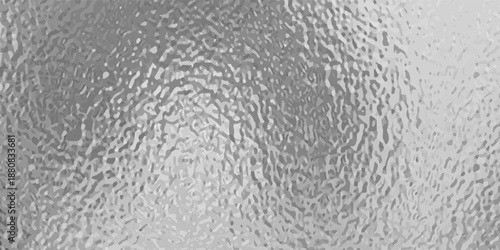 Vector shiny foil or silver metallic pattern. Texture of transparent, matte white and grey frosted glass, blur effect