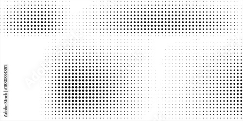 Basic halftone dots effect in black and white color. Halftone effect. Dot halftone. Black white halftone.Background with monochrome dotted texture. Polka dot pattern template. circle dot