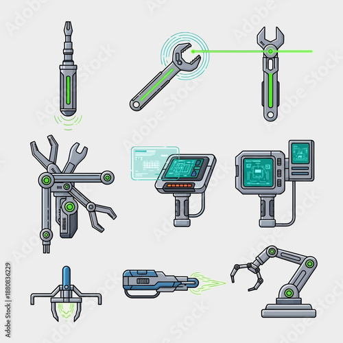 A high-quality minimalist overhead shot of fresh organic vegetables and vibrant green herbs arranged neatly on a rustic wooden kitchen countertop