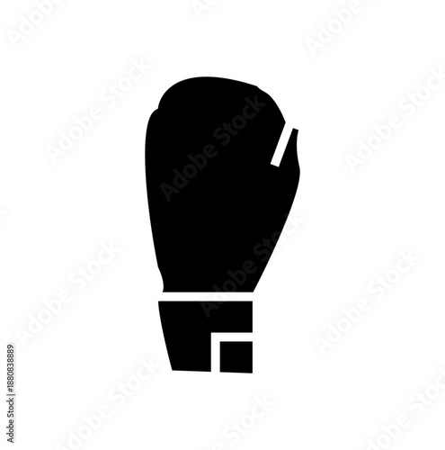 black boxing gloves glyph icon vector