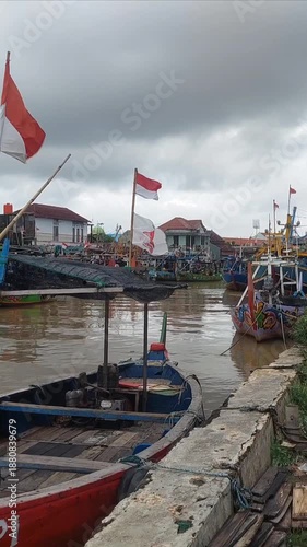 Calm Boat Resting on the Bank of a Peaceful River