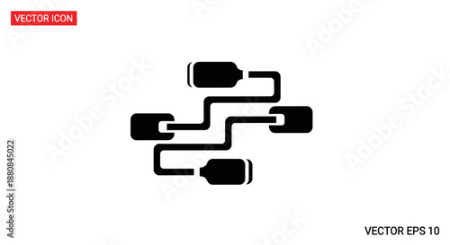 Black vector circuit board illustration.