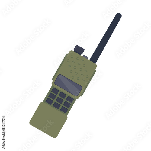 Military communication equipment. Walkie-talkie.