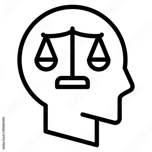 Mind Balance  Icon Element For Design