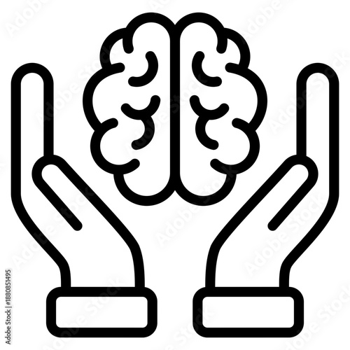 Brain Care  Icon Element For Design