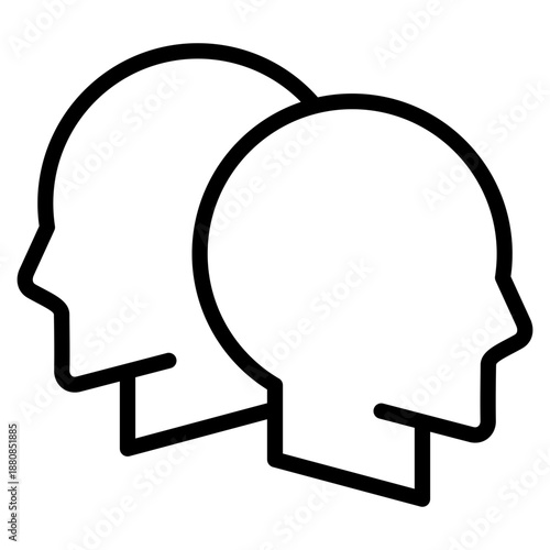 Multiple Personality  Icon Element For Design