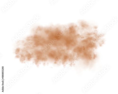 Realistic orange smoke or haze on a transparent background. Magic fog, vapor. Vector illustration.	
