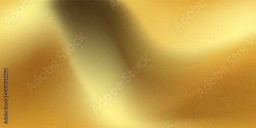 3d gold liquid silky background, golden fabric or metal foil smooth texture