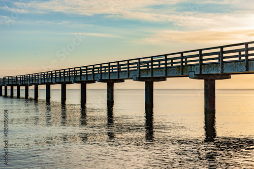 Seebrücke an der Ostseeküste in Mecklenburg-Vorpommern in Deutschland