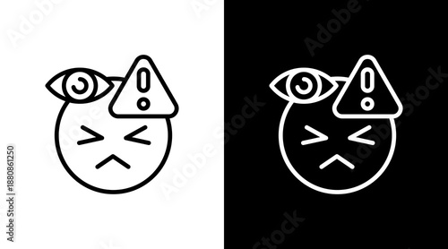 Paranoia  White Icon Set Design