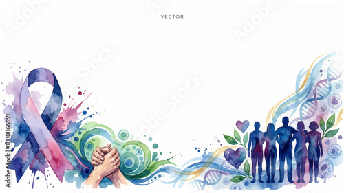 world cancer day and awareness concept background.
