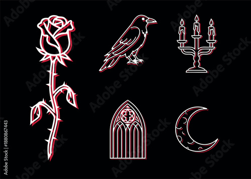 Vector design with mixed colors and typography