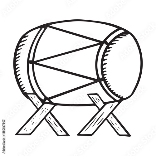 bedug image assets with line art style