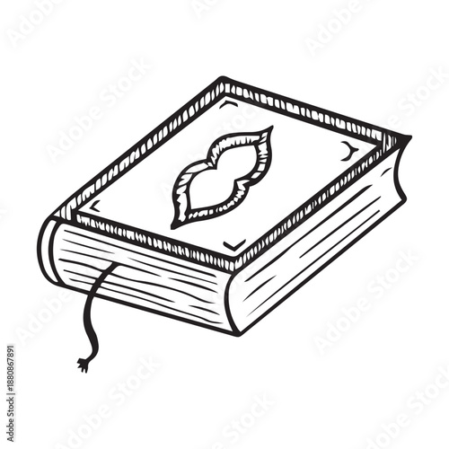 Al-Quran image assets with line art style