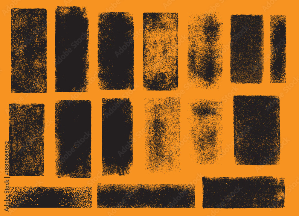 Φωτογραφία Linocut ink roller stamp texture collection