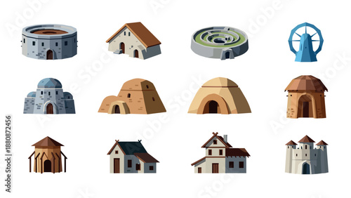 Diverse historical architecture: ancient forts and traditional domes