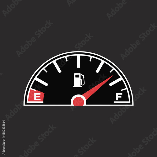 fuel, gauge, dashboard, speedometer, indicator, gasoline, petrol, tank, level, meter, vehicle, car, automotive, instrument, panel, warning, alert, efficiency, mileage, consumption, economy, energy, tr