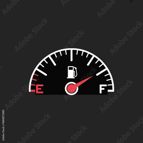 fuel, gauge, dashboard, speedometer, indicator, gasoline, petrol, tank, level, meter, vehicle, car, automotive, instrument, panel, warning, alert, efficiency, mileage, consumption, economy, energy, tr