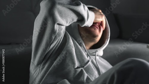 The man is experiencing mental health issues.
Drug use during a difficult period in his life.