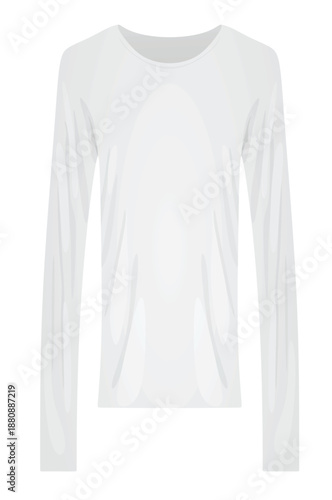 Long sleeved t shirt. vector illustration