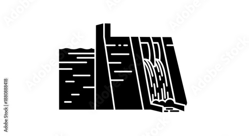 Black and white building facade design.