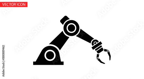 Industrial robotic arm machine technology.