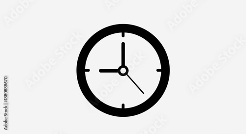 Simple Analog Wall Clock Face.