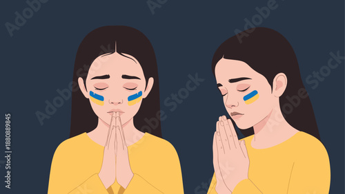 Praying for peace: portrait of hope and resilience in support of ukraine