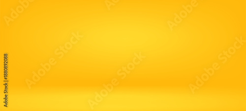 Art yellow background abstract with Gradient in empty room studio, Yellow empty room studio gradient used for background, yellow background studio abstract simple